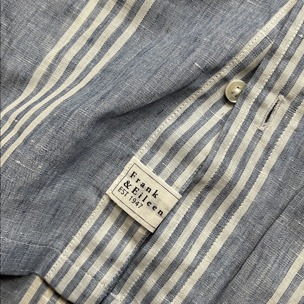 Frank & Eileen Hunter Classic Linen Shirtdress small - Picture 7 of 9